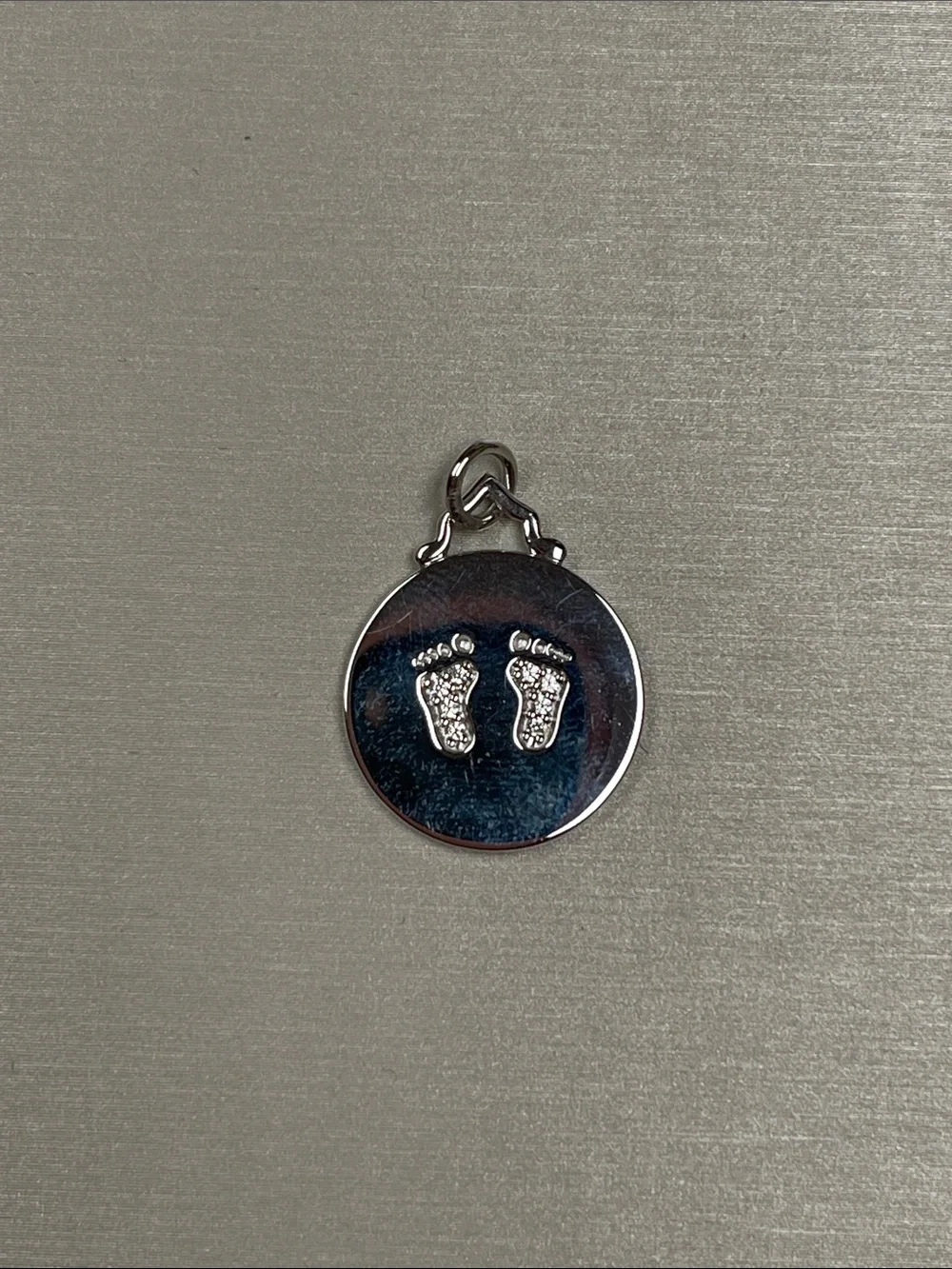 NWOT Monica Rich Kosann Sterling Silver Baby Feet Charm